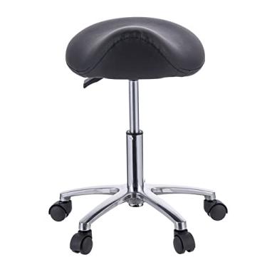 Imagem de JMYSD Banqueta ergonômica ajustável com rodinhas para salão doméstico, spa, tatuagem, escritório, clínica odontológica