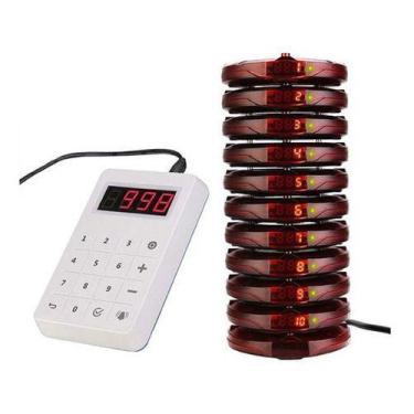 Imagem de Chamador Wireless Sem Filas Restaurantes C/10 Pager Td158 - Retekess