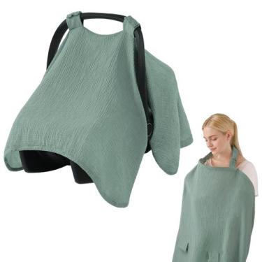 Imagem de Funda para Silla de Coche para Bebé Blissful Diary 2 en 1 en Muselina 