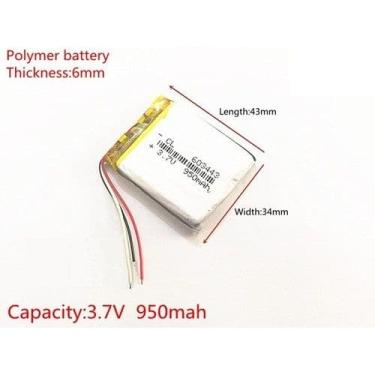 Imagem de Bateria 603443 950mah 3 Fios - bgb