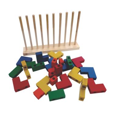 Imagem de Blocos de Encaixe Em Madeira - Carimbras