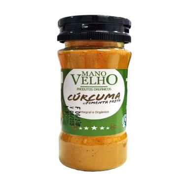 Imagem de Cúrcuma com Pimenta Preta em Pó Orgânica Mano Velho 60g