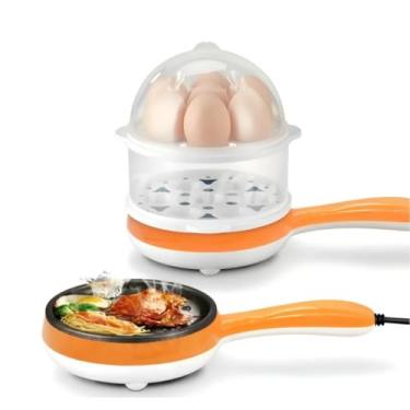 Imagem de Cozedor À Vapor Para Ovo 220V Elétrico Grelhado Multifuncional Cozinha 14 ovos(Laranja)