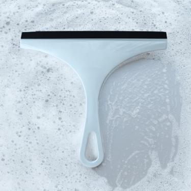 Imagem de Rodo de vidro de borracha macia para limpar janelas, portas de chuveiro, azulejos e pisos, raspador de água multiuso com alça ergonômica