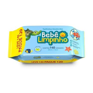 Imagem de TOALHA UMEDECIDA COM ALOE VERA BEBÊ LIMPINHO PACOTE LEVE 140 PAGUE 120 UNIDADES
