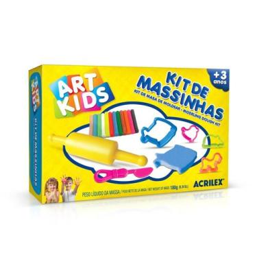 Imagem de Kit Massinha de Modelar Soft com Molde 180g Art Kids - Acrilex