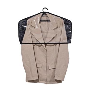 Imagem de Kit com 10 Ombreira Para Roupas em TNT com Frente em PVC - Protetor para roupas, Capa ombreira em TNT e PVC