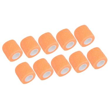 Imagem de ZJchao Envoltório Autoadesivo Atadura, Elasticidade Atadura Elástica Envoltório Fita Atlética Coesiva Elástica Wra para Atletismo, Esportes, Pulso, Tornozelo (Laranja Brilhante)