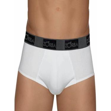 Imagem de Cueca Slip Zorba 0674 Masculina Confort Cotton T. P/GG, GG, 001, Branc