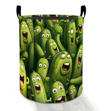 Imagem de Cesto de lavanderia engraçado para meninos, meninas, crianças, adultos, caixa de armazenamento de roupas Oxford, dobrável, impermeável, organizador de desenho animado para quarto, banheiro, decoração