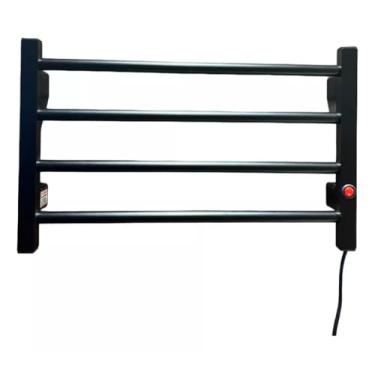Imagem de Toalheiro Térmico Aquecedor de Toalhas 4 Barras- Com Seletor de Voltagem 110/220 (PRETO)