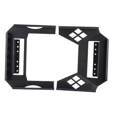 Imagem de Mqetly Suporte plano para carro, kit de montagem no teto, suporte de liberação rápida para barco, caminhão, RV, Preto