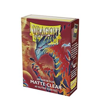 Imagem de Dragon Shield Mangas externas foscas japonesas 60 ct cartão transparente 60 ct pacote individual