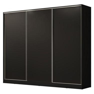 Imagem de Guarda Roupa Casal Madesa Royale 3 Portas de Correr Preto