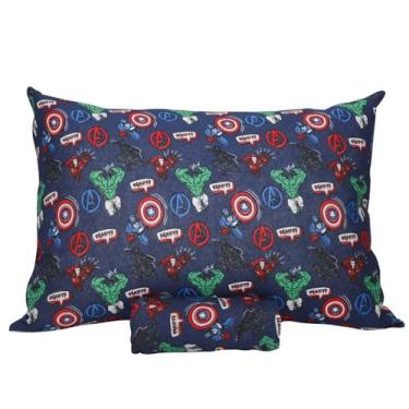 Imagem de Jogo De Cama Infantil Vingadores Cinza Solteiro Disney Simples 2 Peças