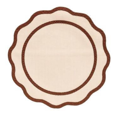 Imagem de Jogo Americano Copa E Cia Avulso Brazil Nature Lola Circular Camurça