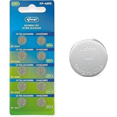 Imagem de Bateria de Botão LR44 / AG13 1.5V Ultra Alcalina – Cartela com 10 Unidades KPAG13 para Relógio, Calculadora, Controle e Brinquedos