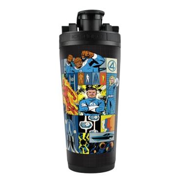 Imagem de WinCraft Agitador de gelo 4D de aço inoxidável 4D Marvel Quarteto Fantástico Preto