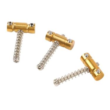 Imagem de RiToEasysports 3 Pçs Guitarra de Bronze Sadders Tuning Ponte Corda Guitarra Elétrica Substituição, Boa Ressonância e Compatibilidade