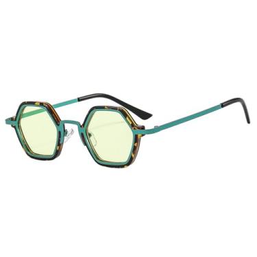 Imagem de Óculos de Sol Candy Colors Masculino Punk Feminino Degradê UV400 para Esportes ao Ar Livre, Corrida e Ciclismo, Verde
