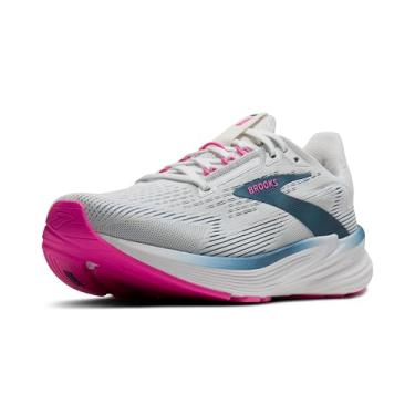 Imagem de Brooks Tênis de corrida e caminhada feminino Revel 8 Neutral, Branco/luar/rosa, 37