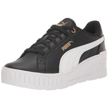 Imagem de PUMA Tênis feminino Karmen Wedge, Cool Mid Gray-puma Black-rickie Orange, 34