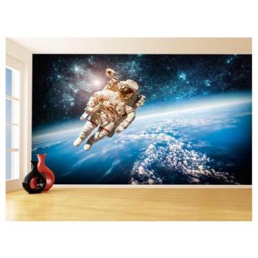 Imagem de Papel De Parede 3D Espaço Estrelas Astronauta 3,5M Nsp89 - Você Decora