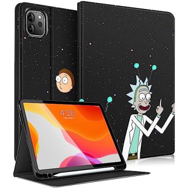 Imagem de Besoar Linda capa para iPad Pro 12,9 2022/2021/2020/2018 - para crianças, meninas, adolescentes, meninos, mulheres, porta-lápis, desenho kawaii, capa para iPad 12,9 polegadas, 6ª/5ª/4ª/3ª geração