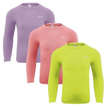 Imagem de Kit 3 Camisas Térmicas Selene Proteção UV50+ Juvenil