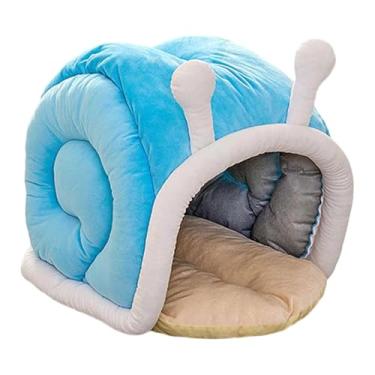 Imagem de WeiLaiKeQi Cama para gatos, caverna, fácil de limpar, leve, abrigo, acessórios multifuncionais para animais de estimação, casinha de brincar, L 50cmx43cmx45cm