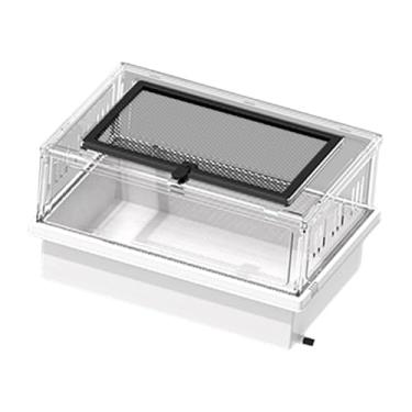 Imagem de FashionCha Aquário de Tartarugas com Tampa para Escritório Doméstico Terrário Pequeno E para Tartarugas, Caranguejos E Pequenos Répteis, Style B