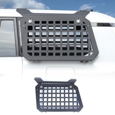 Imagem de Organizador de painel de armazenamento de janela traseira Molle compatível com Toyota Land Cruiser 250 Prado J250 LC250 2024-2026 Rack de armazenamento de rack de teto, capa protetora de armadura de