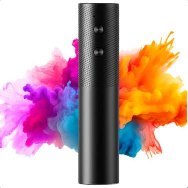 Imagem de abridor de vinho elétrico recarregável usb profissional garrafa elétrico com cabo usb carregador saca rolhas automático preto luxo premium natal festa - Essor Lab