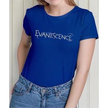 Imagem de Camiseta Camisa Algodão Feminina Masculina Adulto Banda de Rock Evanes