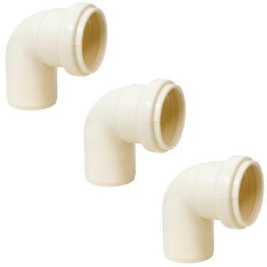 Imagem de Kit 3 Conexão Joelho 90 de PVC Para Esgoto 50mm SN Amanco