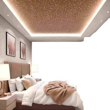 Imagem de Kit Mix Fibra Ótica Estrelado Branco 600 Pontos Iluminação