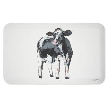 Imagem de Tapete antifadiga em pé de vaca country, ergonômico acolchoado para cozinha e tapete de pé com suporte antiderrapante, tapete confortável ecológico, design por Sara Baker, 76.2 cm x 45.7 cm
