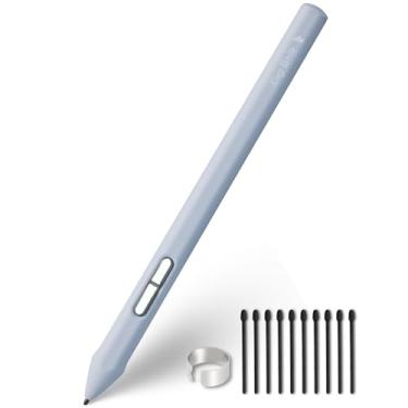 Imagem de King Write SY05 EMR Stylus para Kindle Scribe/Notável 2 com borracha digital, sensibilidade à pressão 4096, rejeição de palma, caneta digital para dispositivos EMR/tablet com 10 pontas - cinza