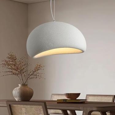 Imagem de Luminária Pendente Criativa Wabi-sabi Vintage E27 Branca, Lustre Moderno de Mesa, Iluminação Interna para Decoração de Casa, Ideal para Quarto, Sala de Jantar, Sala de Estar, Cozinha, Ilha e