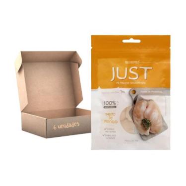 Imagem de Kit Petisco Just Peito de Frango Caes Gatos 75g 6 unidades - GERMANHAR