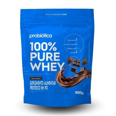 Imagem de Whey Concentrado 100% Pure (refil) Probiótica 900g chocolate