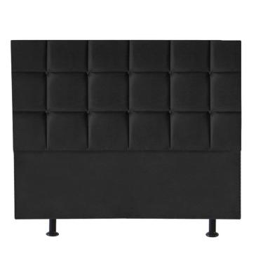 Imagem de Cabeceira Estofada Cama Box Casal Queen 160cm Espanha Suede Preto- Mabe Magazine