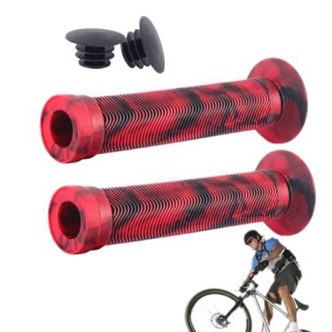 Imagem de Alça de barra de bicicleta Grips para adultos, garça de substituição Grips - Bicis urbanos de 2x de borracha GRIPS - Acessórios ergonômicos de suporte não deslizante para montanha, cruzeiro de praia,