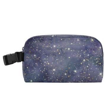 Imagem de TSENQUE Lancheira personalizada abstrata em aquarela índigo, céu espacial, estrelas, para mulheres, meninas, lancheira masculina e infantil, lancheira para trabalho, portátil, pequena, fofa, para