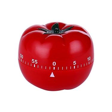 Imagem de Lovelty Temporizador mecânico de cozinha de tomate para cozinhar, alarme de contagem regressiva infantil de 60 minutos