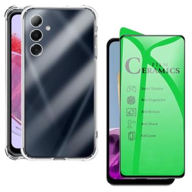 Imagem de Capa Capinha Anti Impacto + Película 9D Cerâmica Para Galaxy M34