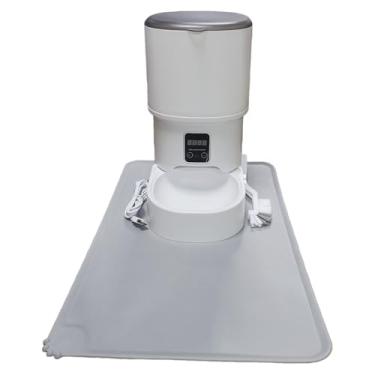 Imagem de Alimentador automático para cães e gatos – Grande capacidade de 4L, alimentação quantitativa controlada por temporizador, fonte de alimentação dupla (USB + bateria), tigela removível e escova de