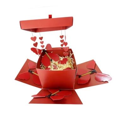 Imagem de oshhni Caixa Surpresa Borboleta DIY Romântica e Inovadora com Explosão de Borboleta para Pedidos de Casamento, Ano e Presentes Festivos para