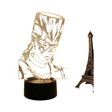 Imagem de Luz Noturna 3D JoJo's Bizarre Adventure Para Decoração De Quarto, Lâmp