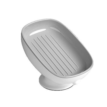 Imagem de Saboneteira autodrenante com ventosa, suporte de sabão de banheiro de secagem rápida para sabonete em barra, bandeja de sabão de cozinha antiderrapante para sabonetes redondos/retangulares/grandes